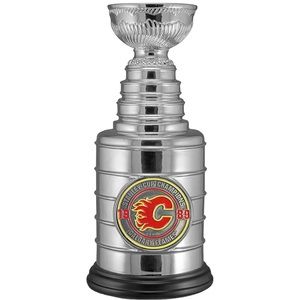 NWT NHL CALGARY FLAMES Collectors Edition Miniature Hunter Stanley Cup Silver OS